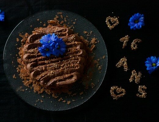 Entremets Le Birthday – chocolat et praliné