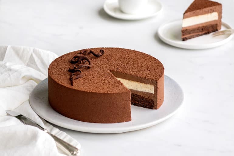 Entremets le 39 – Vanille, chocolat et okara